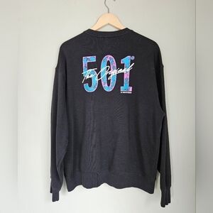 LEVI'S black and neon crewneck size Large  for men